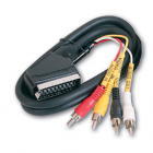 фото Шнур SCART-4*RCA 1,5 м H15